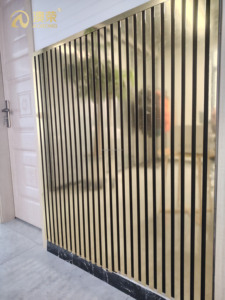 <span class=keywords><strong>Parquet</strong></span> insonorisé pierre écran chaud Flexible <span class=keywords><strong>acoustique</strong></span> étanche Lambrin grain de bois panneau mural cannelé pour la décoration de la maison - Product Image 4
