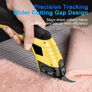 4V Cordless Shears Type-C Rechargeable <b>Powerful</b> Cutting <b>Tool</b> for Fabric & Cardboard Replaceable Blade 4V Fabric Scissor - Product Image 3