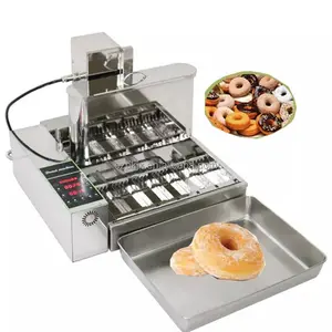 Shipping By Air 6 Rows 1800pcs/h Commercial Donut Making Machine Doughnut Fryer for Bakery Donut Production Line