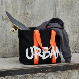 Shoulder Shopping Bag Eco-friendly Cotton <b>Canvas</b> Letter Print <b>Canvas</b> <b>Tote</b> Bag Large Size Hand Length Handle Daily Shopping Bag - Product Image 2