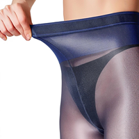 Collants de danse 80D brillants et sexy pour femmes, couleur chair, effet pailleté, collants brillants pour femmes
