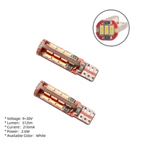 Ampoules LED T10 & BA9S personnalisables multi-styles pour voiture - Feux de position avant/arrière, blanc 6000K, 9-30V, garantie 24 mois