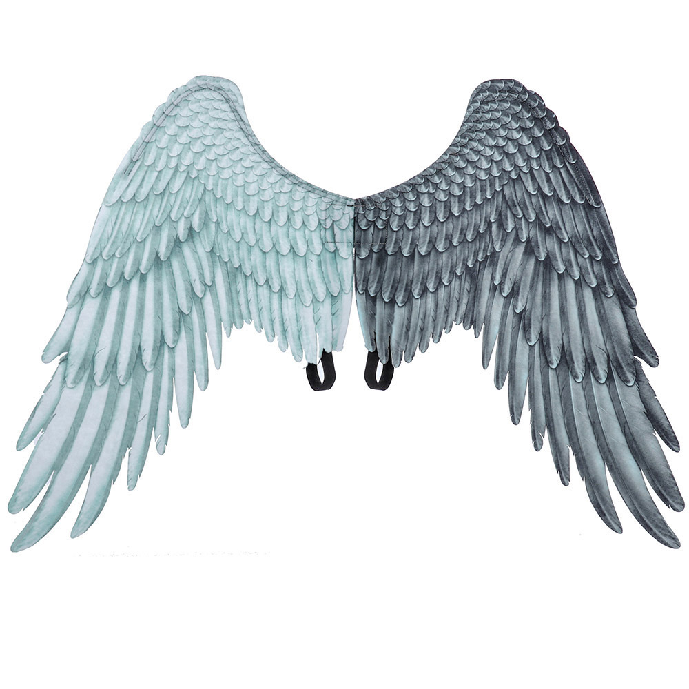 Black -white two-color angel wings ds18001d
