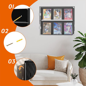 Trong suốt Acrylic Bộ sưu tập thẻ hiển thị giá Bóng Rổ Giao dịch thẻ hiển thị tủ khung ảnh trường hợp - Product Image 5