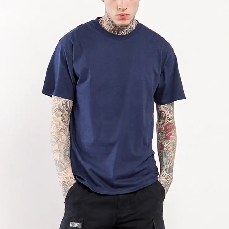Individuelles Design Ihrer eigenen Kleidung 100% Baumwolle Großhandel Günstige T-Shirt Männer Plain Hip-Hop T-Shirt