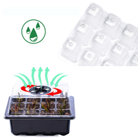 Kit de Germination de Semences pour Jardinage – Lot de 10 Barquettes de Semis en Plastique – Plateaux de Démarrage pour Jeunes Pousses – Kit de Culture en Serre GreenGrow