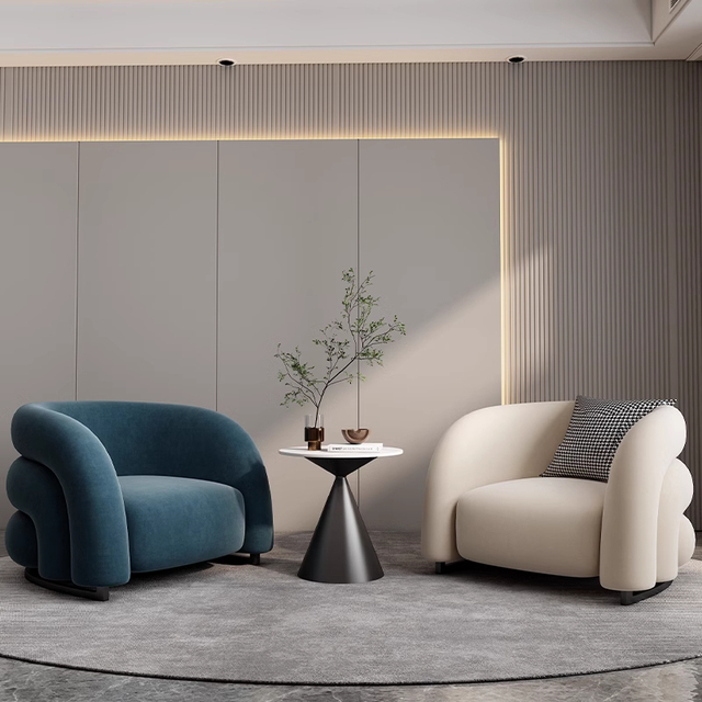 Modern Minimalist Designer Lounge Chairs Living Rooms Single Sofa Chairs Photo Studios Bridal Shops Luxury Negotiation Chairs
