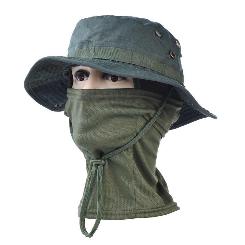 Costume vert [chapeau à bords ronds + couvre-chef]