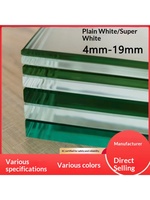 Set de table en verre trempé décoratif brun sur mesure ultra-blanc de 8 mm d'épaisseur avec finition cuite, formes rondes et rectangulaires