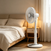 Ventilateur sur pied électrique pour la maison, hauteur réglable, commande à distance, 4 modes de ventilation, contrôle de la vitesse 1-8, ventilateur d'air vertical