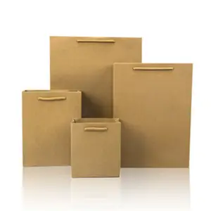 Toptan Kraft kağıt tüketici ürünleri çanta olarak kullanılabilir, un poşetleri bakkal torbaları,