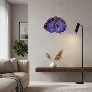 Luxury Handmade Resin <b>Mechanical</b> Battery Powered Wall <b>Clock</b> Modern Waterproof Oversized Night Light Easter Wedding Retirement - Product Image 3