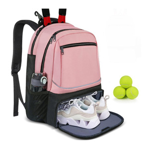 Bolsa de Raquetas Deportiva de Gran Capacidad, Mochila Deportiva para Raquetas, Bolsa de Almacenamiento en Capas para Viajes, Compartimento para Zapatos - Product Image 1