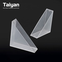 Protecteur d'angle en plastique pour cadre photo en verre 76x76x20mm