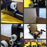 Plegadora Manual de Cajas de Cartón, Herramienta de Plegado con Rodillo Auxiliar, Tamaño Ajustable