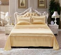 Offre Spéciale soie Logo personnalisé couleur taille drap coton couvre-lit ensemble de draps et taie d'oreiller couette soie ensemble de literie