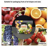 Sachet Doypack refermable en plastique de qualité alimentaire avec fenêtre transparente et fermeture éclair pour fruits et légumes frais (ODM/OEM)