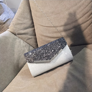 <b>Wedding</b> Shiny Handbags Bridal Metal <b>Clutches</b> Chain Shoulder Bag Golden Sequined Evening Women Bags Envelope <b>Clutch</b> Bag - Product Image 5