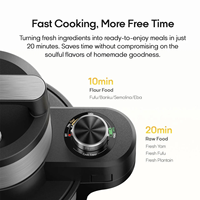 Mixeur portable polyvalent pour usage domestique et hôtelier, idéal pour la préparation de Fufu, le hachage de viande et la cuisson des aliments – Le nouvel appareil de cuisine indispensable