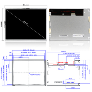 AUO g150xtn03.5 1024x768 350nits 20 pins LVDS Cáp ban đầu TFT <span class=keywords><strong>LCD</strong></span> màn hình hiển thị công nghiệp <span class=keywords><strong>LCD</strong></span> Bảng điều chỉnh - Product Image 2