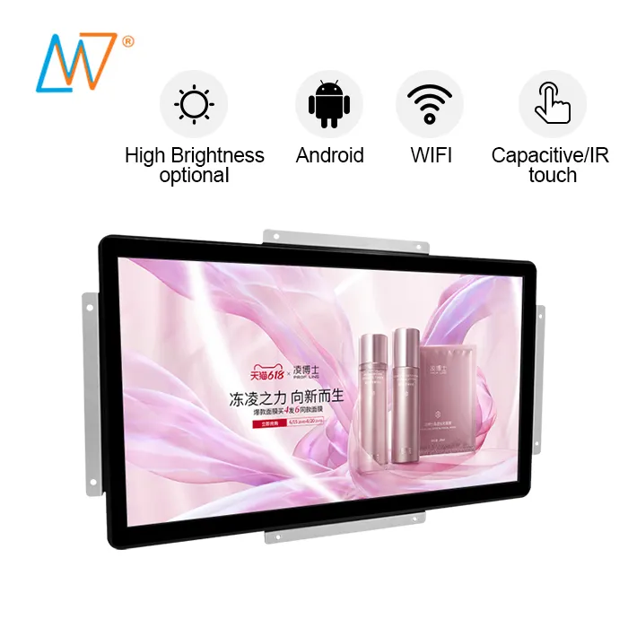 Open Frame 23 24 pollici USB RS232 Touchscreen capacitivo TFT LCD Touch Screen Display Monitor