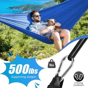 <span class=keywords><strong>Amaca</strong></span> da Campeggio per Adulti e Bambini, Portata 500 libbre, Leggera e Portatile, Singola/Doppia, <span class=keywords><strong>con</strong></span> Cinghie per Alberi e Borsa da Trasporto, per Escursionismo e Viaggi - Product Image 4