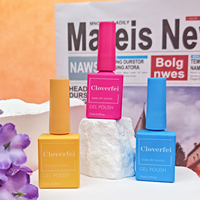 Kit de Vernis à Ongles Gel UV 15ml Personnalisé avec Logo, Fournitures de Vernis Gel UV Rose Couverture Gelée