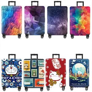 Funda Protectora para Maleta de Viaje, Elástica, Resistente al Desgaste, de Poliéster, con Diseño Geométrico, para Maletas de 20/24/28/30 Pulgadas - Product Image 3