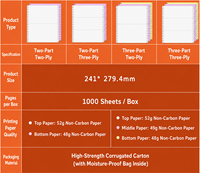Papel Continuo NCR de 9.5x11 Pulgadas, Formularios Autocopiantes para Oficina - Elección de Papel