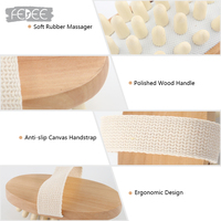 Peine de Madera Natural de Alta Calidad para Masaje Capilar y Corporal, Masajeador de Pies para Mujeres, Venta al Por Mayor