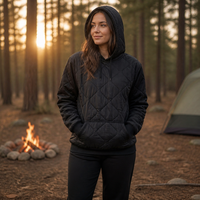 Veste à capuche MITO personnalisée, matelassée, thermique, en nylon imperméable, légère et isolante pour le camping en plein air, la randonnée, toutes saisons
