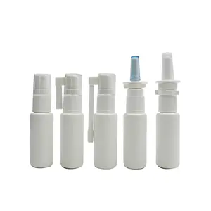Белая пластиковая бутылка-распылитель для носа, 10 мл, 15 мл