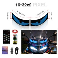 Flexibles Vollfarbiges LED-Matrix-Panel 16er-Serie APP Bluetooth-Steuerung Biegbares IP65 Wasserdichtes Helligkeits-Display-Schild für