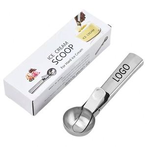 Cuchara para Helado Personalizada, Apta para Lavavajillas, para Sandía, Yogur Helado, Cuchara Promocional Premium de Acero Inoxidable - Product Image 1