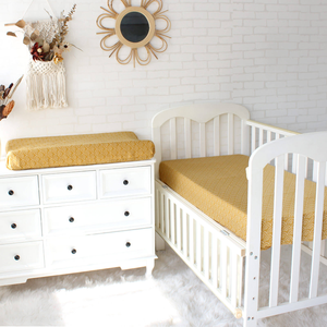 Custom Logo Digital Printing Soft Breathable 70% Bamboo 30% Organic Cotton Muslin Fitted Crib <strong>Sheet</strong> for Baby Newborn Washable - Product Image 1