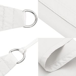 W2B VidaXL Sun Sail bianco rivestito in PU tessuto Oxford 9.8X9.8X9.8 ft campione gratuito per esterno tessuto ombreggiante netto quadrato a triangolo - Product Image 5