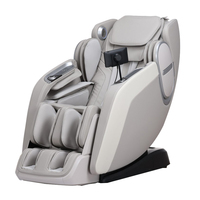 Sillón de Masaje de Gravedad Cero ZhouQi, Shiatsu 3D, Reclinable con Bolsas de Aire para Todo el Cuerpo, Rodillo para Pantorrillas, Calor para Pies, para el Hogar y Centros de Bienestar