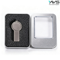 Nouvelle clé USB métallique 2026 avec logo personnalisé gratuit, clé USB pivotante 1 Go 2 Go 4 Go 8 Go 16 Go avec boîte cadeau