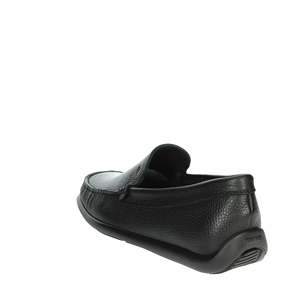 Mocasines Uomo 14T4 Negros, Zapatos de Cuero Negro para Hombre, Estilo Slip-On - Product Image 2