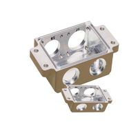 Produits de boîtier en aluminium personnalisés Boîte de sortie électrique ronde en métal résistante aux intempéries Trous Pièces en aluminium CNC Usinage de précision