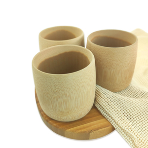 Taza de bambú orgánico Biodegradable, 100% Natural, para beber café, té, venta al por mayor - Product Image 3