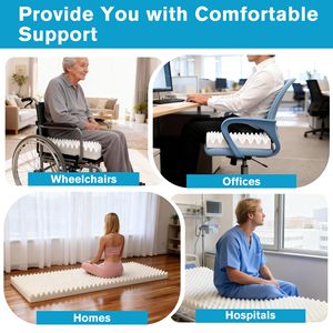 Coussin en <span class=keywords><strong>mousse</strong></span> alvéolée 72 * 24 * 4 pouces pour soulager la pression, <span class=keywords><strong>matelas</strong></span> en <span class=keywords><strong>mousse</strong></span> pour canapé, chaise, hôpital - Product Image 6