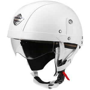 Casco Retro Certificado KCO HXC 3C, Media Cara, para Hombre y Mujer, Todas las Temporadas, para Motocicleta, Scooter, EV, Material ABS, Forro Interior de Algodón - Product Image 6
