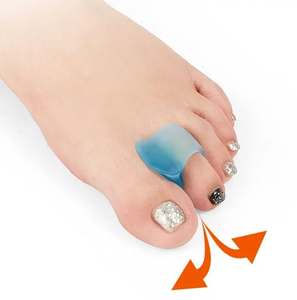 Venta caliente de fábrica Hallux Valgus <span class=keywords><strong>Corrector</strong></span>-<span class=keywords><strong>Corrector</strong></span> de dedos de silicona suave con separador ajustable - Product Image 6