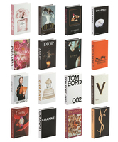 Ensemble de faux livres pliables pour la décoration intérieure, livres factices modernes personnalisés pour l'affichage, décoration de bureau vintage, emballage en boîte