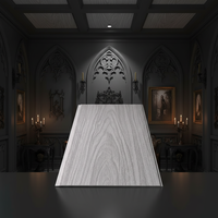 Panel de Techo de PVC con Acabado de Madera, Moderno, Impermeable, Resistente al Fuego, para Baño, Escaleras, Hotel, Hospital, Cocina, Exteriores y Taller