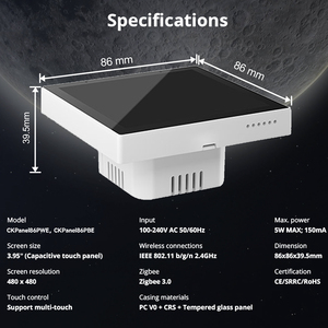 Panel de Control Inteligente Multifuncional Wifi EWelink, Pantalla Táctil con Comunicación Bidireccional, Hub Gateway Zigbee 3.0, Compatible con Alexa y <span class=keywords><strong>Google</strong></span> - Product Image 5