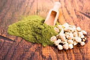 ผงใบมะรุมธรรมชาติแบบดิบผงสีเขียวอาหารเสริมสกัดสดใบมะรุมโอเลฟิร่ามีวิตามินซีโปรตีนสูง - Product Image 3