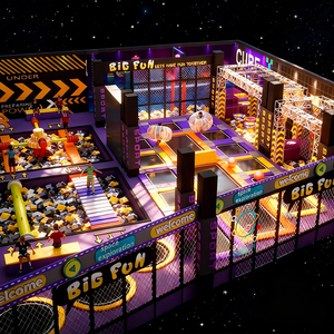 Juego suave de interior para niños personalizado para parque infantil comercial trampolín y PISCINA DE BOLAS de océano parque de entretenimiento familiar trampolín - Product Image 4