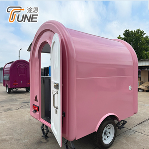 Petite remorque alimentaire mobile pour restaurant extérieur, boulangerie, camion de crème glacée, camion de restauration rapide, chariot à café, vente ambulante à <span class=keywords><strong>vendre</strong></span> - Product Image 3